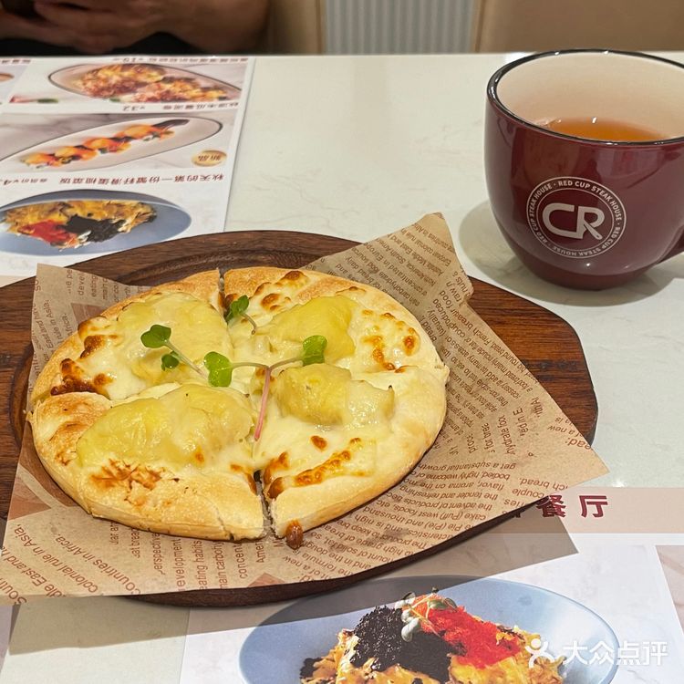 很受孩子們的歡迎 山榴蓮pizza：甜甜的榴蓮味道