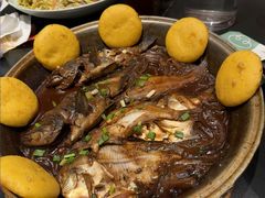 鱼锅饼子-五谷丰登农家院·地道胶东菜·海鲜烧烤(威海店)