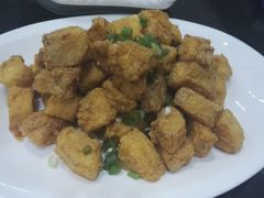咸蛋黄炒茄子-李师傅脆肚(梅林店)
