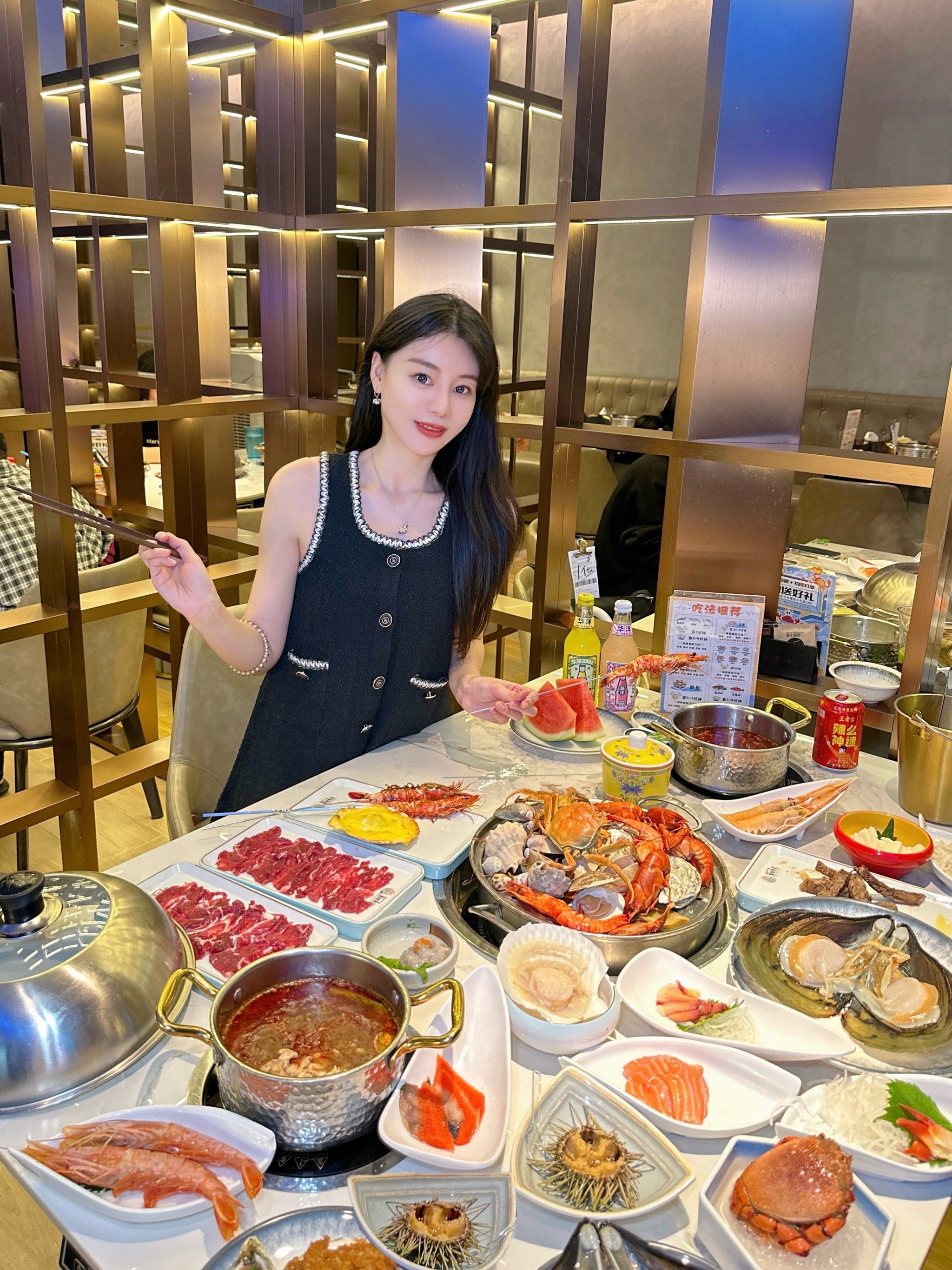 广州实现蒸汽海鲜自助🦀吃到扶墙走🤭👍🏻