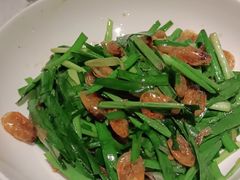 韭菜炒漓江小河虾-漓江又一軒·广西菜·桂林米粉(梅林店)