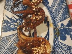 串烤鱿鱼须-探鱼·鲜青椒爽麻烤鱼(广州花都来又来店)