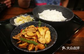 Marinated Tofu and Pork Rice