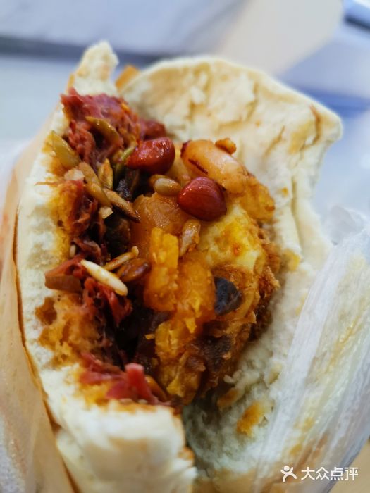 老马家马蓉蛋菜夹馍·腊牛肉夹馍-蛋菜夹馍-菜-蛋菜夹馍图片-西安美食