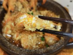 石板蒜蓉虾-小菜园新徽菜(无锡人民路红豆店)