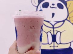 草莓牛奶麻薯-茶百道(铜梁万达广场店)