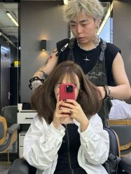 点击看大图 -藤野造型烫发染发