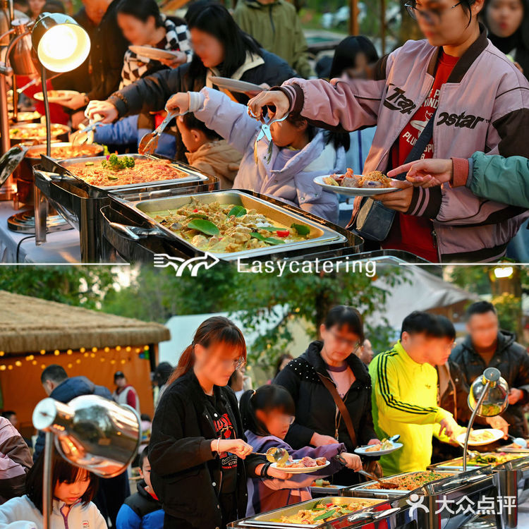 太给力了！公司户外团建也能吃上自助餐！