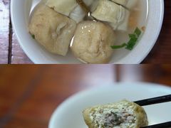 油泡豆腐面结汤-金秋小吃海鲜·专注30年临海特色风味