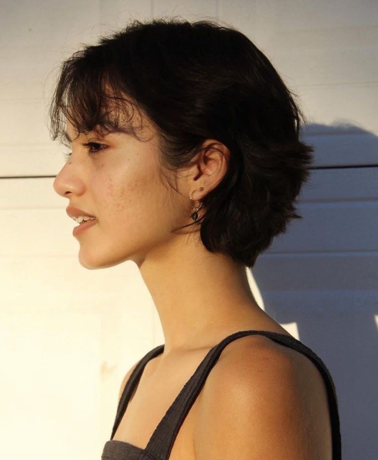 法式 复古的短发