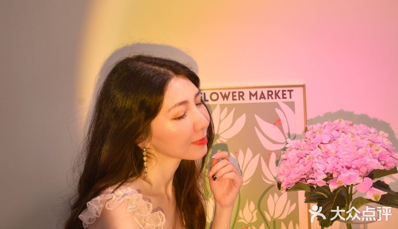 明发新店|绝美日落灯韩式小清新餐厅