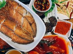 炝拌干豆腐-韩阳王石板烤肉
