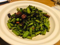 烧肉榄菜四季豆-山楂树融合菜餐厅