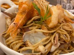 咸蛋黄海鲜意面-小银家日式简餐(中信丹阳花园店)