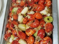 老牌炒虾尾-路书奇炝锅绿豆面(万客隆店)