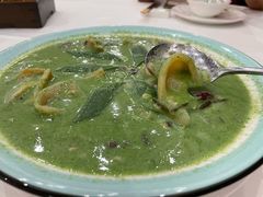 菠菜野米烩鱼唇-国贸旋转餐厅(国贸广场店)