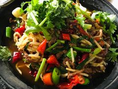 干锅牛肉丝-张关合渣(航空大道店)