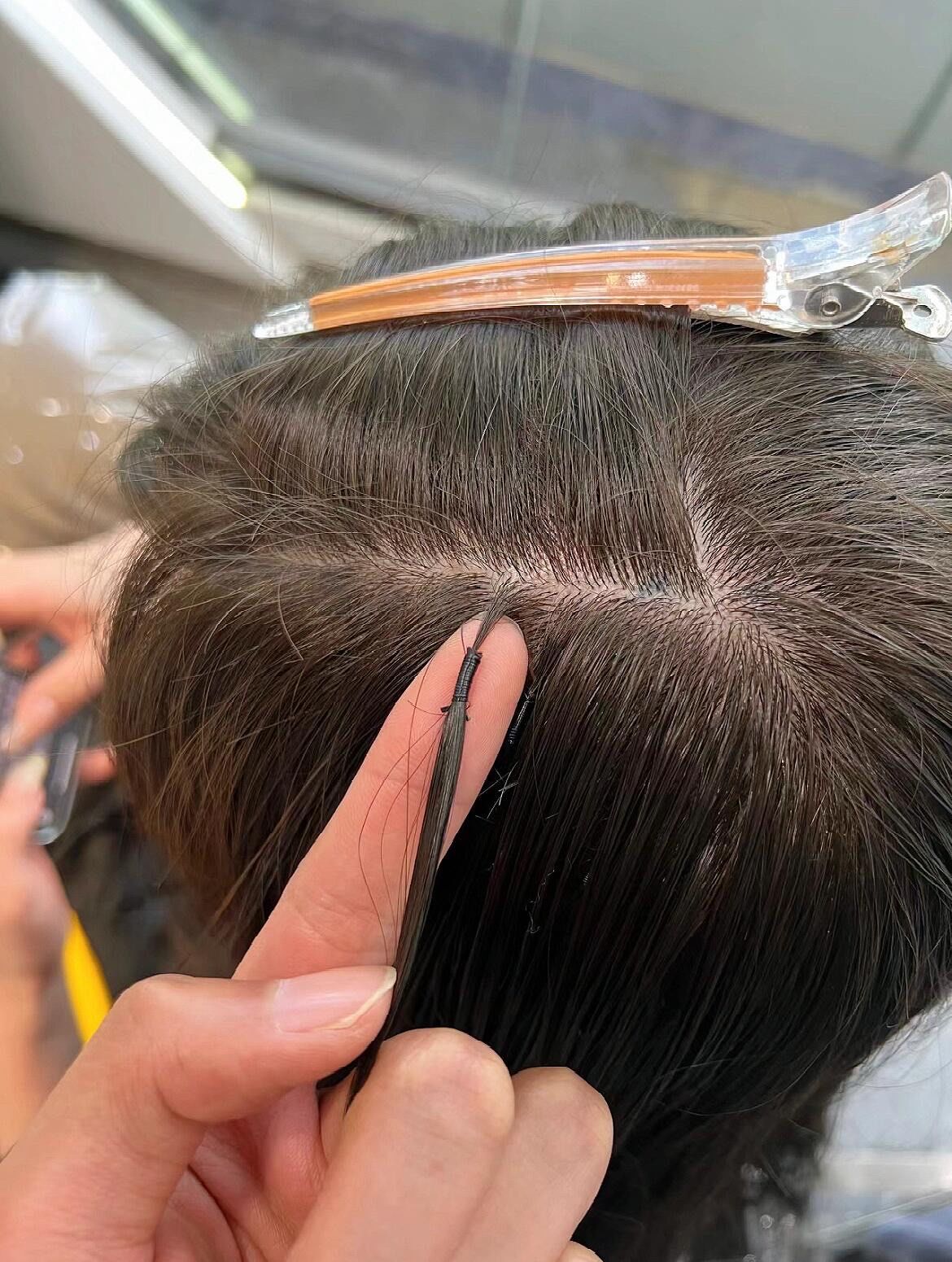 水晶接发适合头发细软粗硬人群接第一\\n次接发的人群实惠可二次