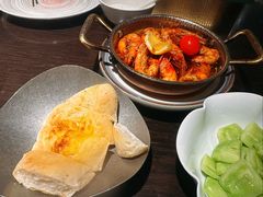 橄榄油蒜香煎虾-庐灶江南·江南菜·四合院Bistro(东直门·华侨夜泊君亭店)