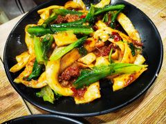 鸡杂炒刀削-吃不亏特色包子(三峡广场店)