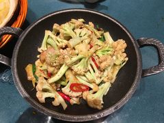 干锅有机花菜-永安鱼庄·镇江菜(丁卯店)