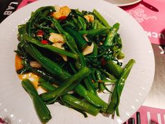 越南虾头膏炒通菜-新越盏·东南亚料理(捷登都会店)