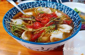 Tomato and Nori Dumpling Soup