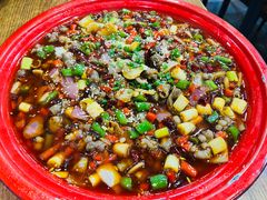 生爆脆肠-盐与味葱葱鲫鱼•自贡菜江湖菜(春熙店)