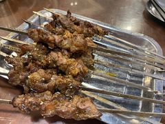 特色碳烤羊肉串-老兰家传统烧烤炒菜泡馍(小南门店)