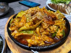 辣炒鱿鱼-全州豆芽汤饭