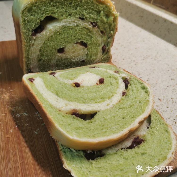 懒人食谱之抹茶红豆吐司