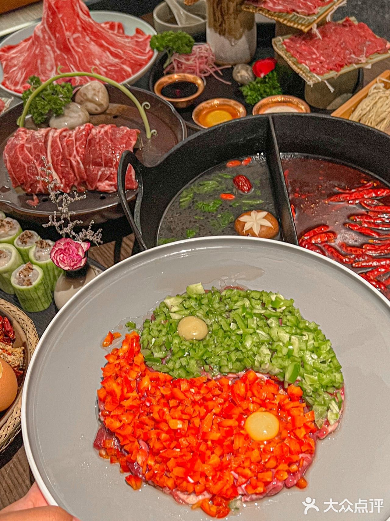 我圆满了！上海来的必吃榜牛肉火锅真好好吃