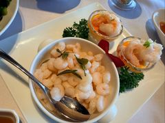 龙井虾仁拼芙蓉牡丹虾-杭州新新饭店·1913餐厅
