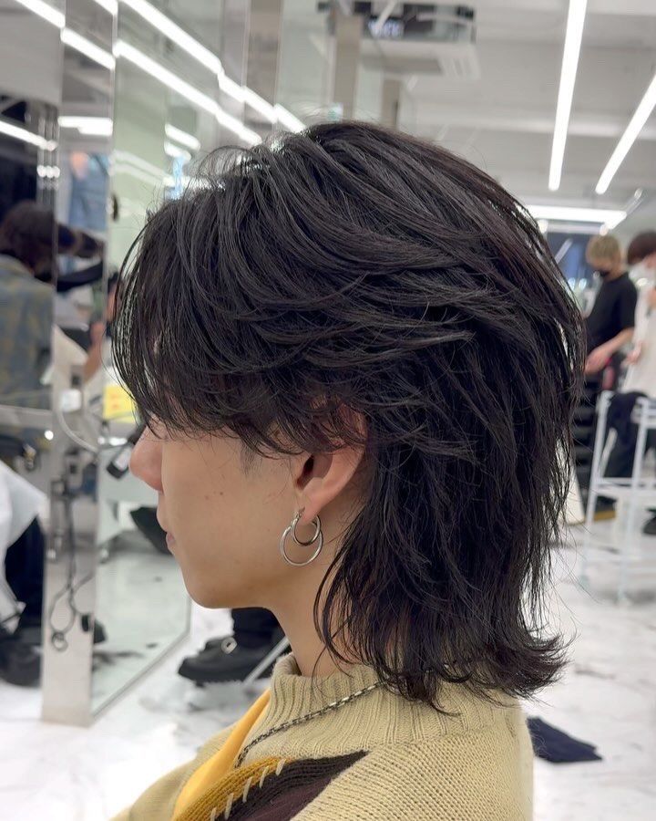 狼尾发尾烫发