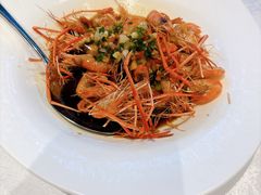 油爆阳澄湖河虾-阳澄湖费尔蒙酒店颐丰阁中餐厅(马鞍山西路店)