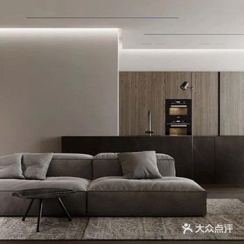 今日分享 无主灯+高级灰，腔调十足的极简主义