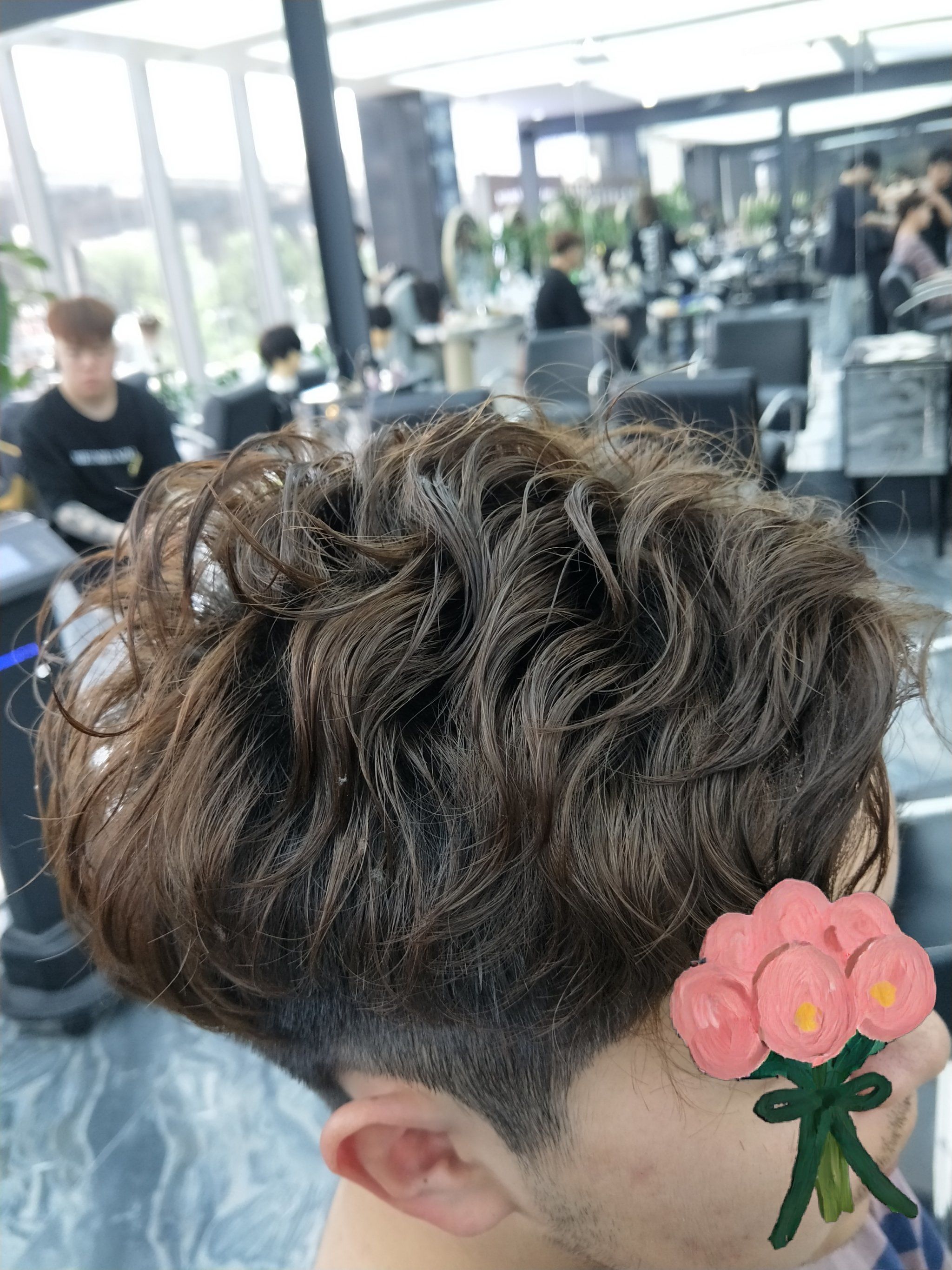 很自然的蝴蝶烫