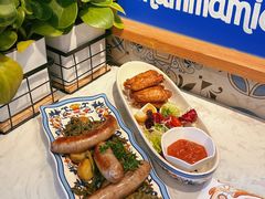意式香肠配那不勒斯蒜味菜心-Mammamia意大利餐厅(古北店)