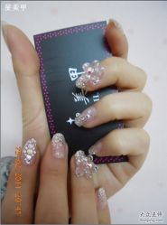 芭芘甲水晶花-星美甲