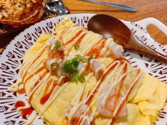 虾仁蛋包饭-一道浪居酒屋