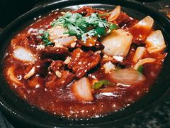 干锅带皮黄牛肉-北疆饭店(苏宁广场店)