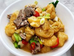 油豆腐炒剔骨肉-红色湘菜馆(春风店)