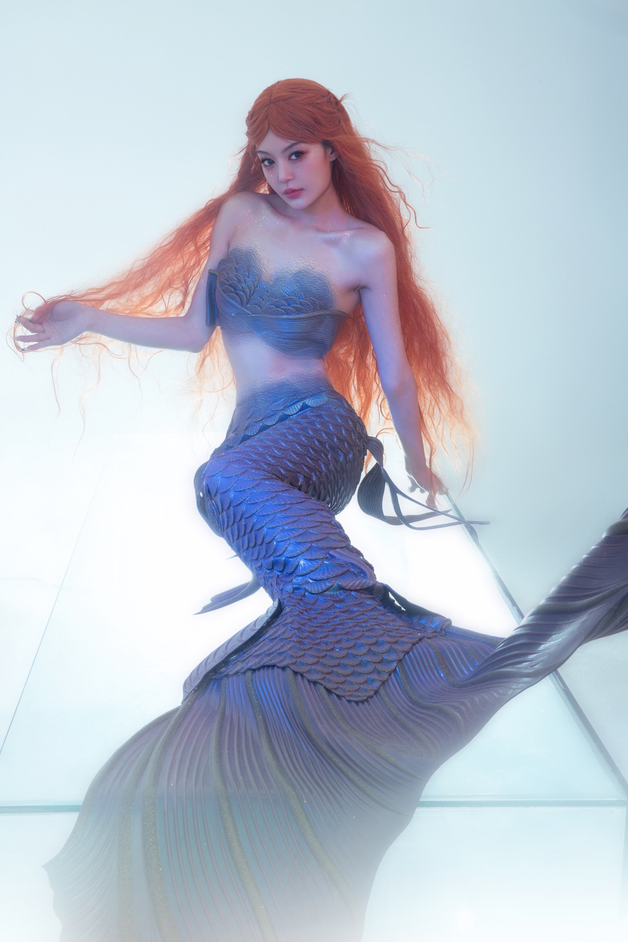 硅胶美人鱼写真