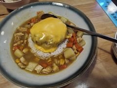 芝士牛肉汉堡咖喱饭-红小满休闲餐厅(十全街店)