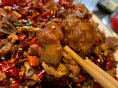 辣子鸡-华盛园卷子王农家菜水库鱼