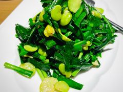 韭菜炒蚕豆米-浔庐餐厅•江西老字号•九江菜(烟水亭店)