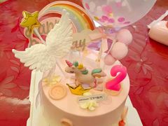 可爱独角兽睡宝宝生日蛋糕-艾加柒克蛋糕茶歇甜品台(春熙路店)