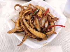 香煎尤鱼须-万山楼海鲜酒家·二十三年老字号