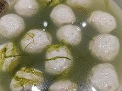 黄花鱼丸子疙瘩汤-槐念海鲜蒸包(三八广场店)