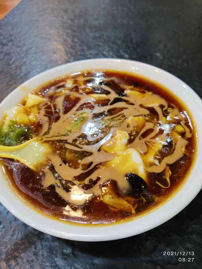 「豆腐脑」 第一次吃带着芝麻酱的豆腐脑,真的超级合口!